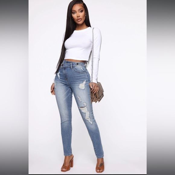 Fashion Nova Mock Neck Long Sleeve Top - Picture 2 of 5